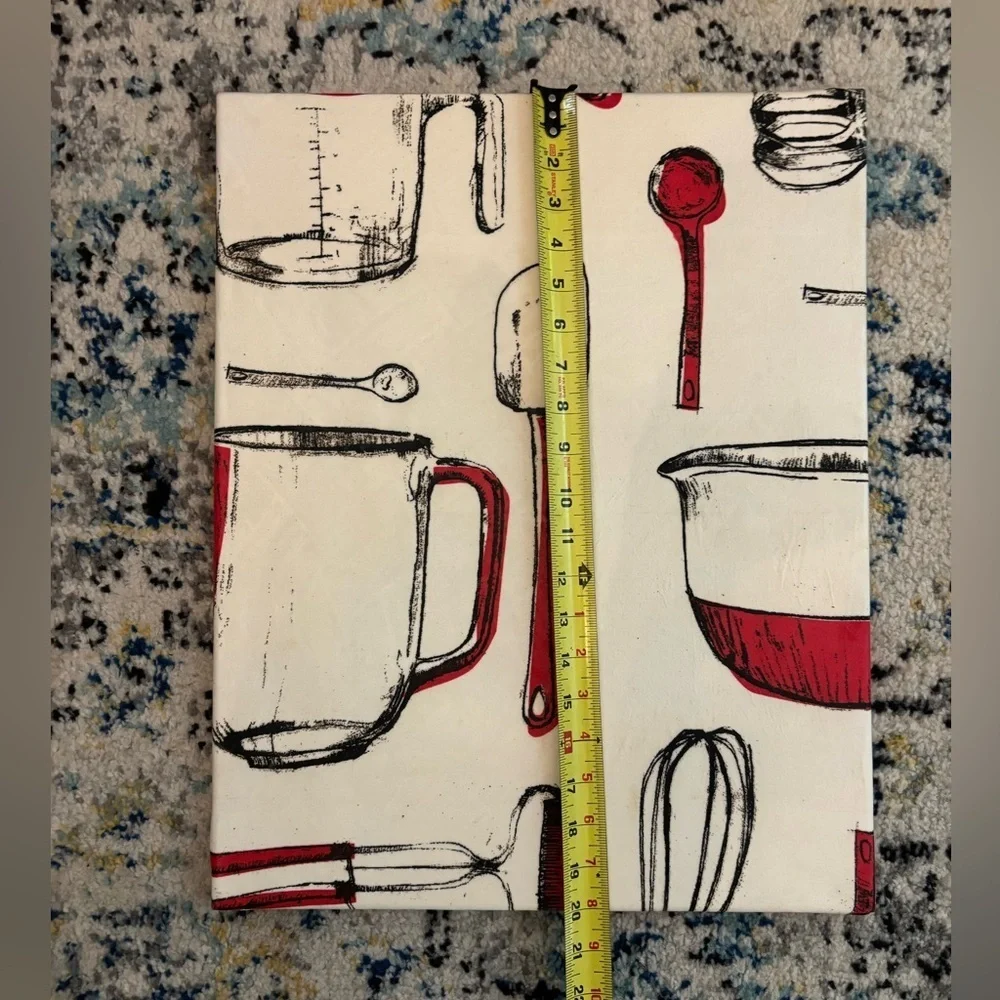 Modern Kitchen Utensil Canvas Art Set